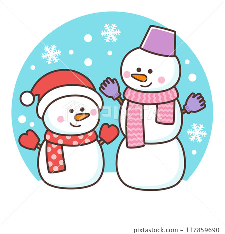 cute snowman 117859690