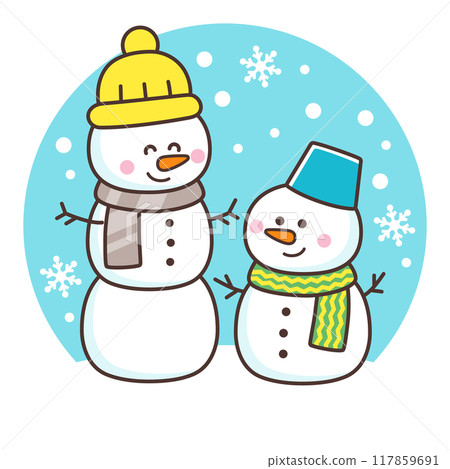 cute snowman 117859691