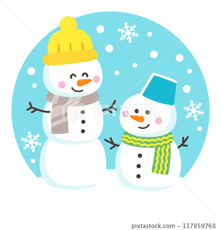 cute snowman 117859768