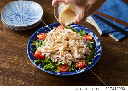 芝麻醬冷五花肉沙拉 117859960