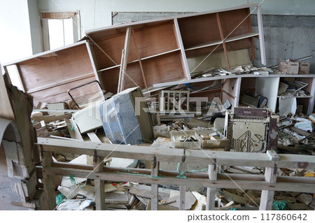 Kesennuma City Great East Japan Earthquake Relics (inside the school building) Kesennuma City Great East Japan Earthquake Relics (inside the school building) 117860642