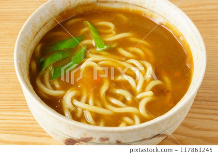 Curry udon Japanese food Curry udon Japanese food 117861245