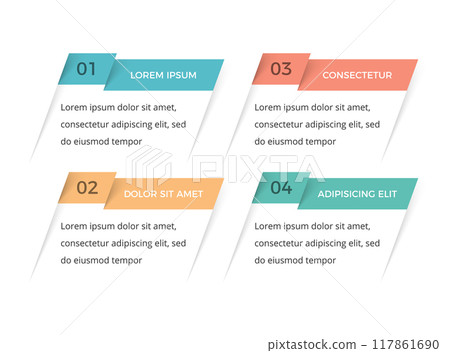 Infographic Template - 4 Elements 117861690