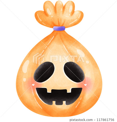 Halloween ghost and candy 117861756