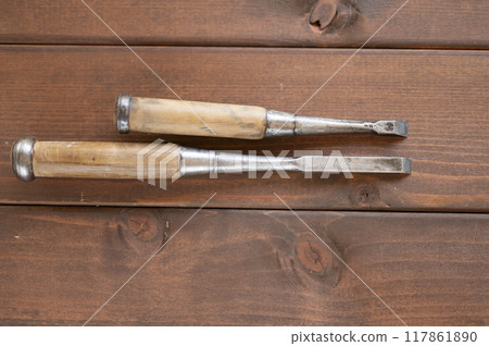 A well-used chisel A well-used chisel 117861890