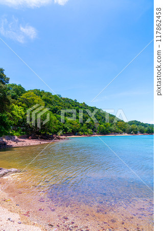 The Pink Coast or Lan Him Chomphu at Chanthaburi in Thailand The Pink Coast or Lan Him Chomphu at Chanthaburi in Thailand 117862458