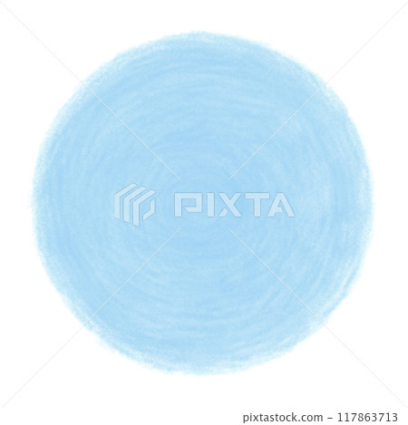 Hand-drawn circle illustration drawn with colored pencils Hand-drawn circle illustration drawn with colored pencils 117863713