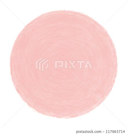 Hand-drawn circle illustration drawn with colored pencils Hand-drawn circle illustration drawn with colored pencils 117863714