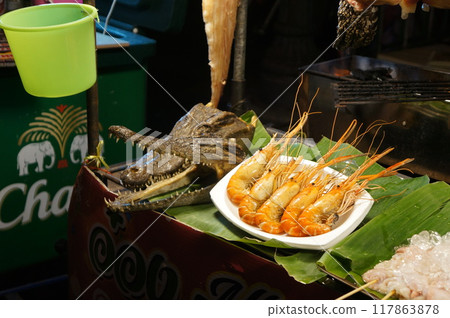 Viewer discretion advised: Crocodile meat stall Viewer discretion advised: Crocodile meat stall 117863878
