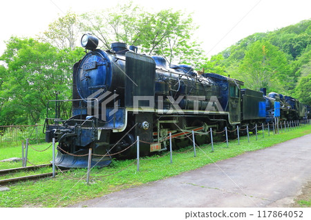 Asahikawa City Old Kamiikotan Station Steam Locomotive Asahikawa City Old Kamiikotan Station Steam Locomotive 117864052