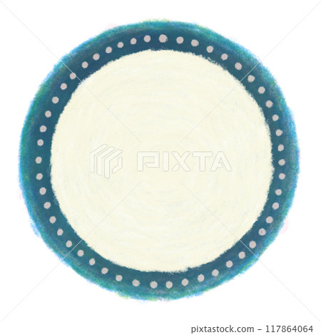 Hand-drawn circle illustration drawn with colored pencils Hand-drawn circle illustration drawn with colored pencils 117864064