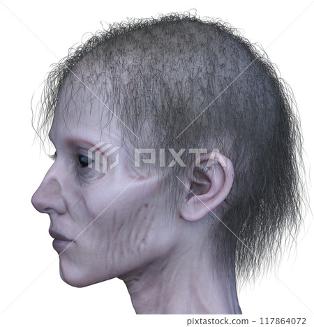 female zombie face 117864072