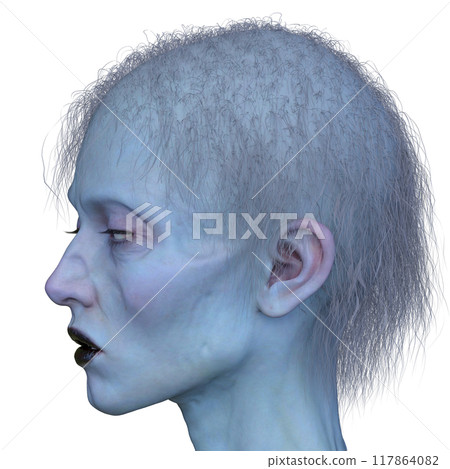 female zombie face 117864082