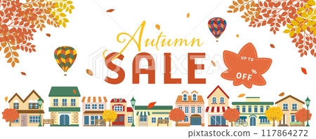 Autumn sale advertising materials Autumn sale advertising materials 117864272