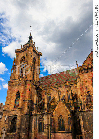 St. Martin's collegiate church in Colmar, Alsace, France 117864690