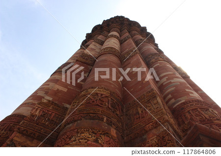 Delhi , India - historical monuments qutub minar 15 august 2024 117864806