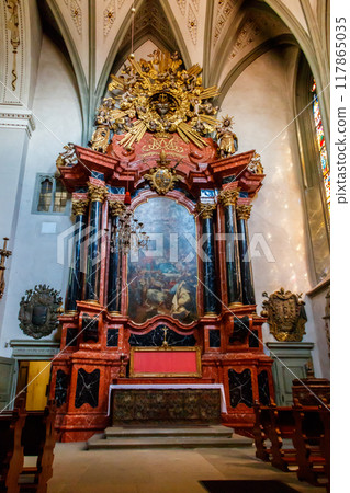 Interior of Konstanz Minster or Konstanz Cathedral in Konstanz (also known as Constance), Germany 117865035
