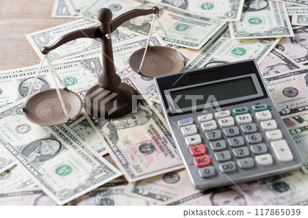 Foreign currency transaction image (US dollar) Foreign currency transaction image (US dollar) 117865039