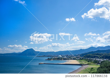 別府灣俯瞰高崎山 別府灣俯瞰高崎山 117866138
