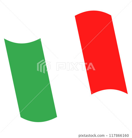 Italian flag icon illustration 117866160