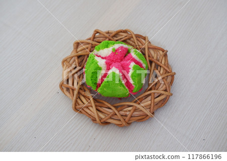 Bolu kukus is an Indonesian traditional sponge cupcake 117866196
