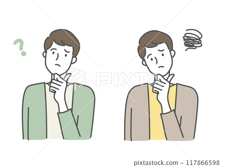 一個正在思考某件事的人 117866598