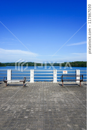 Lake Sayama, also known as Yamaguchi Reservoir, the water source for Tokyo residents 117867030