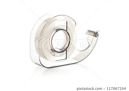 Scotch Tape Dispenser isolated on white background. 117867104
