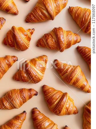 Homemade style croissants 117868097