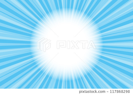 Blue concentrated line background illustration with a blank space in the center 117868298