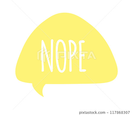 Speech bubble. Dialog balloon tag. Vector quote sticker. Trendy speech bubbles set in flat design with short messages Speech bubble. Dialog balloon tag. Vector quote sticker. Trendy speech bubbles set in flat design with short messages 117868307