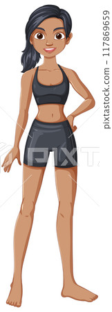 Fitness Enthusiast in Workout Attire Fitness Enthusiast in Workout Attire 117869659