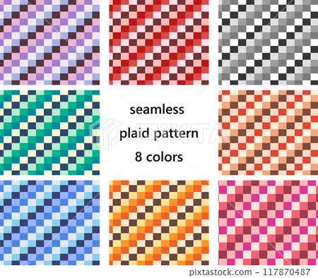 Retro checkered seamless pattern Retro checkered seamless pattern 117870487