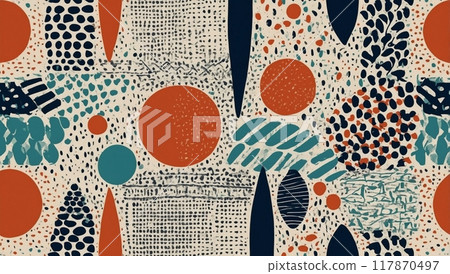 drawing doodle patterns and shapes. modern illustration 117870497