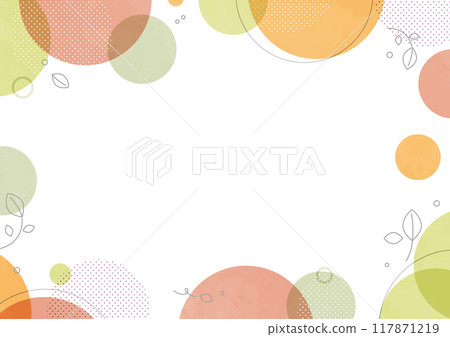 Autumn watercolor frame background 117871219