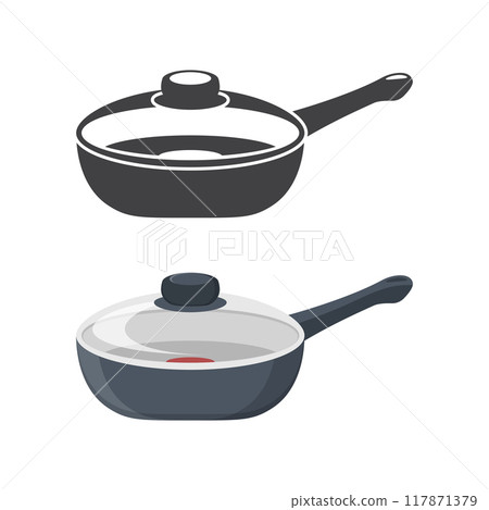 kettle with boiling water icons in set collection kettle with boiling water icons in set collection 117871379