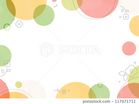 Spring watercolor frame background Spring watercolor frame background 117871711