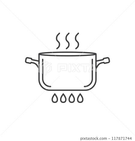 vector illustration with cooking pot 117871744