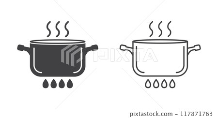 vector illustration of pot vector illustration of pot 117871763