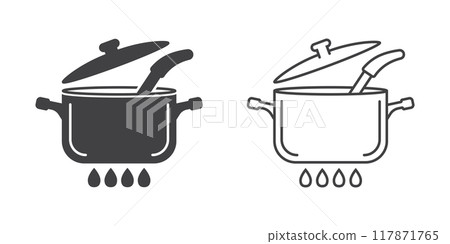 vector illustration of pot 117871765