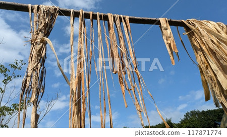 大比目魚皮乾燥後可作為傳統阿伊努和服的材料 117871774