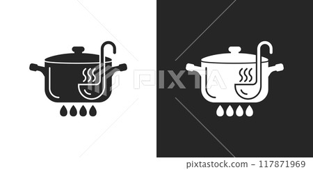 vector illustration of pot vector illustration of pot 117871969