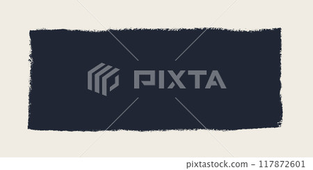 Black square frame with grunge torn edges. Vector illustration of rough ripped rectangle isolated on light background. Ideal for collages and stickers Black square frame with grunge torn edges. Vector illustration of rough ripped rectangle isolated on light background. Ideal for collages and stickers 117872601