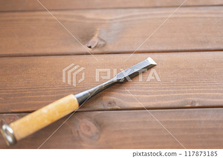 A well-used 6-minute chisel A well-used 6-minute chisel 117873185