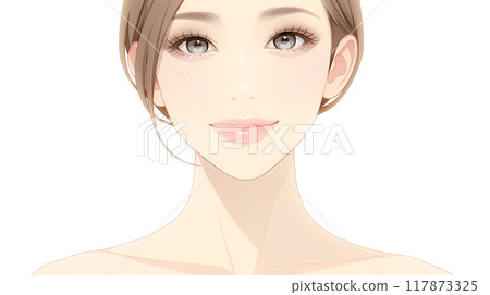 受美容院啟發的美麗女人的插圖 117873325