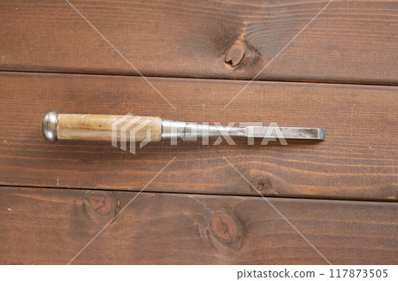 A well-used 2-minute driving chisel 117873505