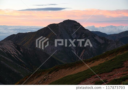 Autumn leaves from Ichinosawa to Mt. Daitenjo Autumn leaves from Ichinosawa to Mt. Daitenjo 117873703