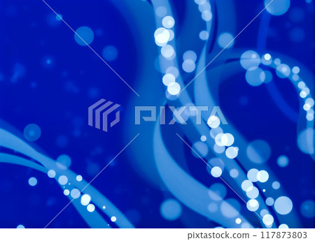 藍色波浪粒子背景圖片素材 117873803