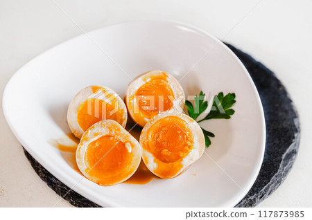 Seasoned eggs Seasoned eggs 117873985