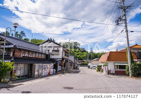 JR Fujinoi Line, in front of Saijo Station JR Fujinoi Line, in front of Saijo Station 117874127